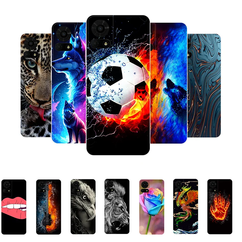 For TCL 50 LE T510SPP Case Football Soft Silicone Back Cases for TCL 50 LE 50LE Phone Cover TCL50LE etui Fundas