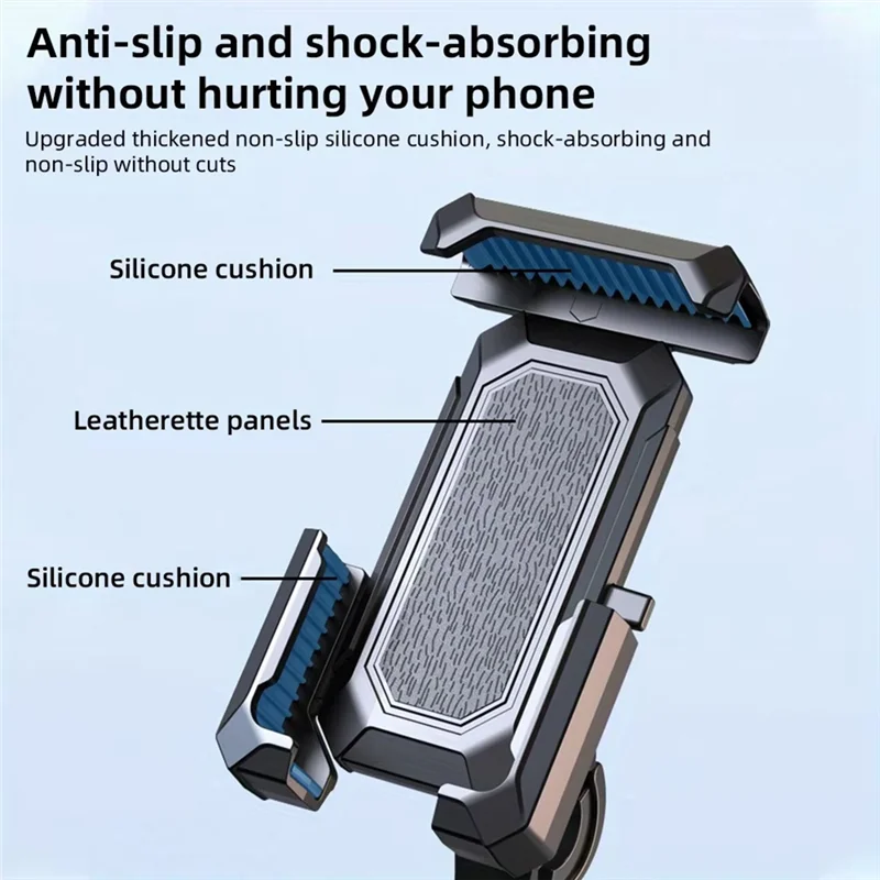 

A76F-Motorcycle Mobile Phone Stand, Bicycle Mobile Phone Seat, Waterproof Shade, Handlebar Mobile Phone Clip Navigation