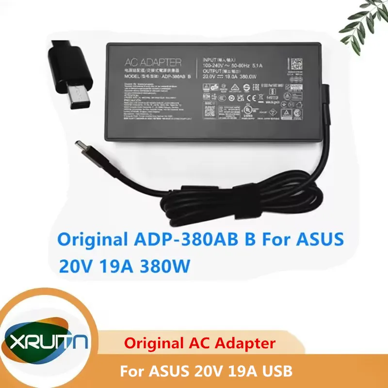 

Оригинальный адаптер переменного тока A24-380P1A 20V 19A 380W ADP-380AB B для ноутбуков ASUS ROG Strix SCAR 16 G635LW G635LX 18 G835LW G835LX