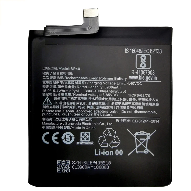 For Xiao Mi 100% Original Battery BP41 BP40 For Xiaomi Redmi K20 Mi 9T Pro Mi9T K20Pro 4000mAh High Capacity Phone Batteria Akku image 3