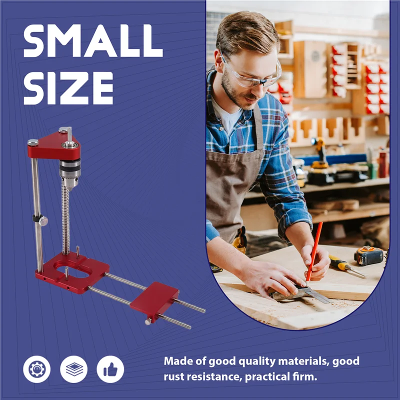 

WCS-Auto Line Drill Guide Portable Woodworking Drill Bit Locator Precise Hole Punch Positioner Auto-Line Drill Template