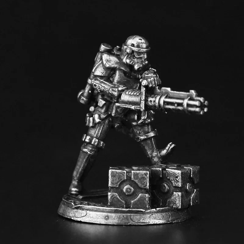 

Metal Clone Man Soldier Action Figures Model Cupronickel Miniature Figurine Toys Board Game Piece Ornament Accessories