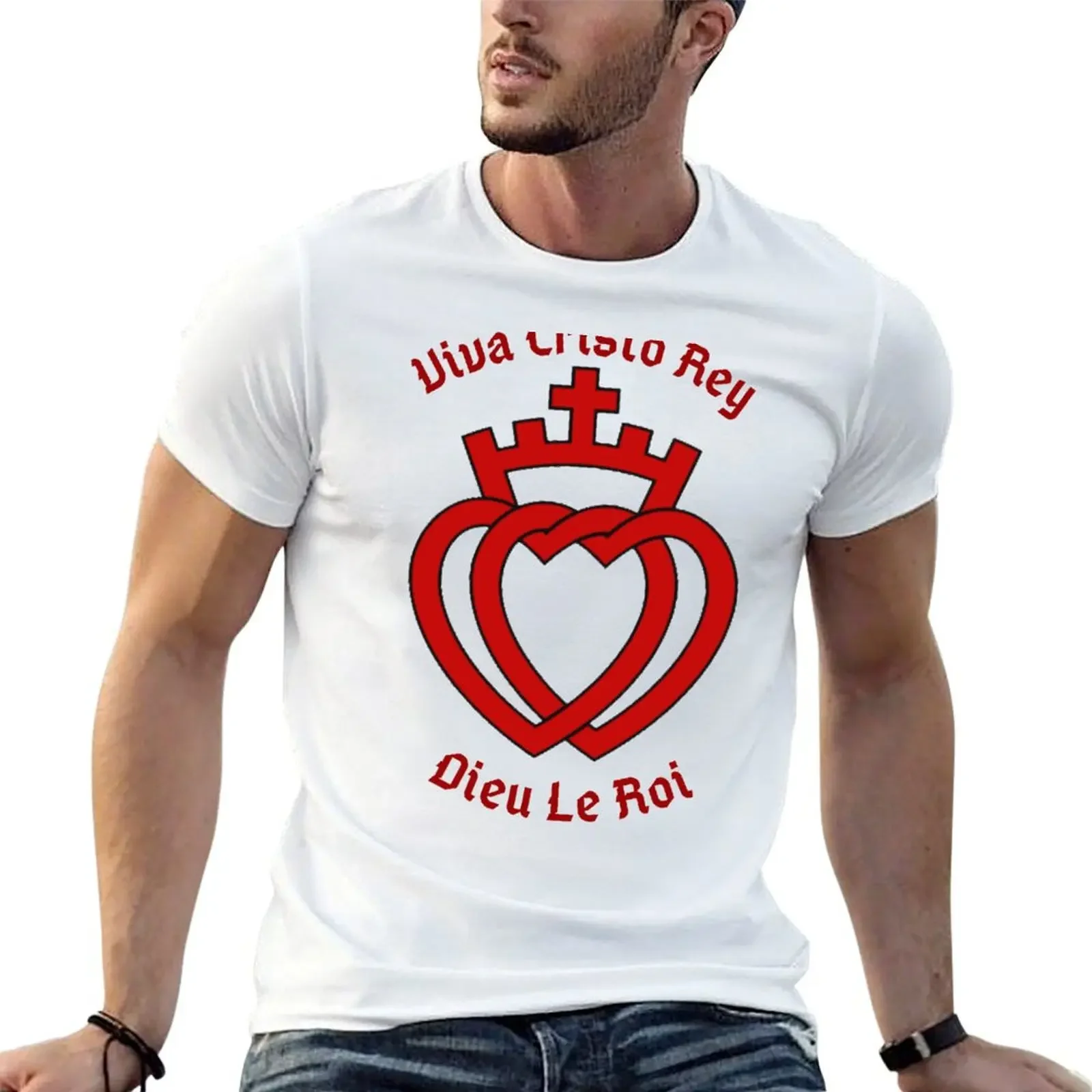 FSSP, ICK, SSPX, Sacred Heart, Viva Cristo Rey T-Shirt quick drying plus size tops tops compression shirt men