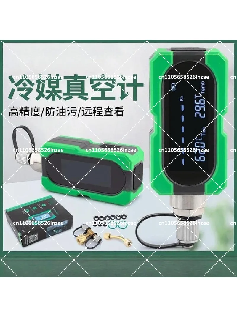 Digital Vacuum Gauge for Air Conditioner Vacuum Extraction, Electronic Pressure Meter Absolute Pressure Measurement Tool