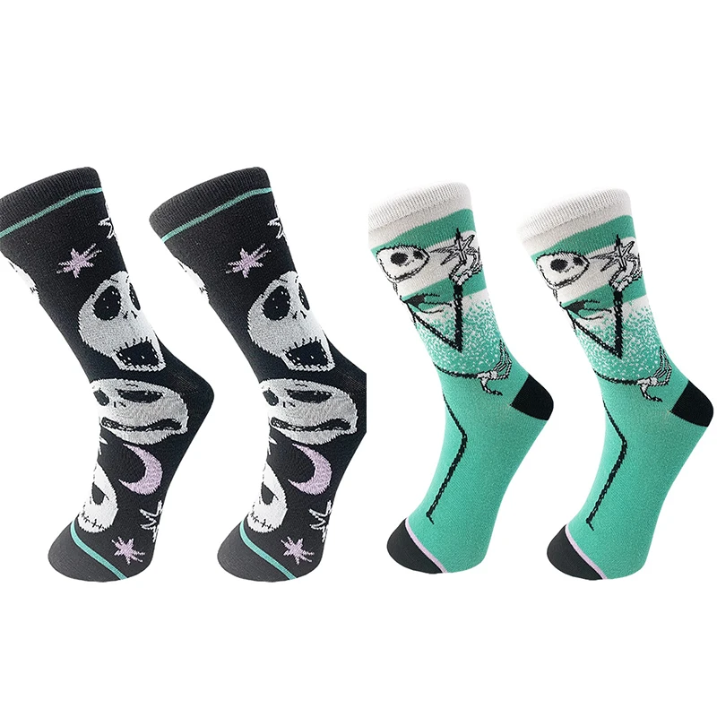 

Free Shipping Halloween Socks Men Spring Cartoon Anime Socks Street Skateboard Unisex Long Tube Sock