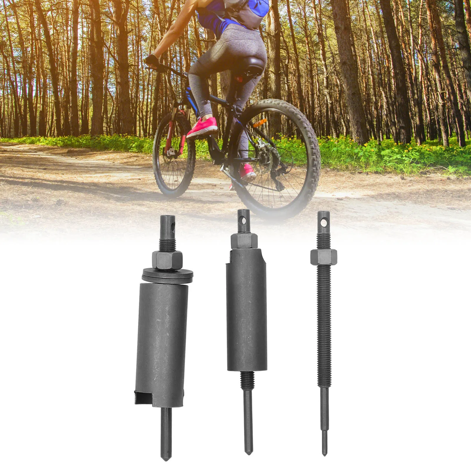 

Inner Bearing Extractor Set Wearable Steel Material Sleeve Bearing Bike Bearing Puller Set Tool for Machine Bearings