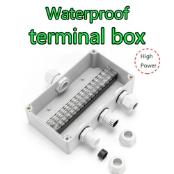 Wiring terminal box Plastic monitoring power supply with terminal outdoor waterproof threading cable division sealing box
