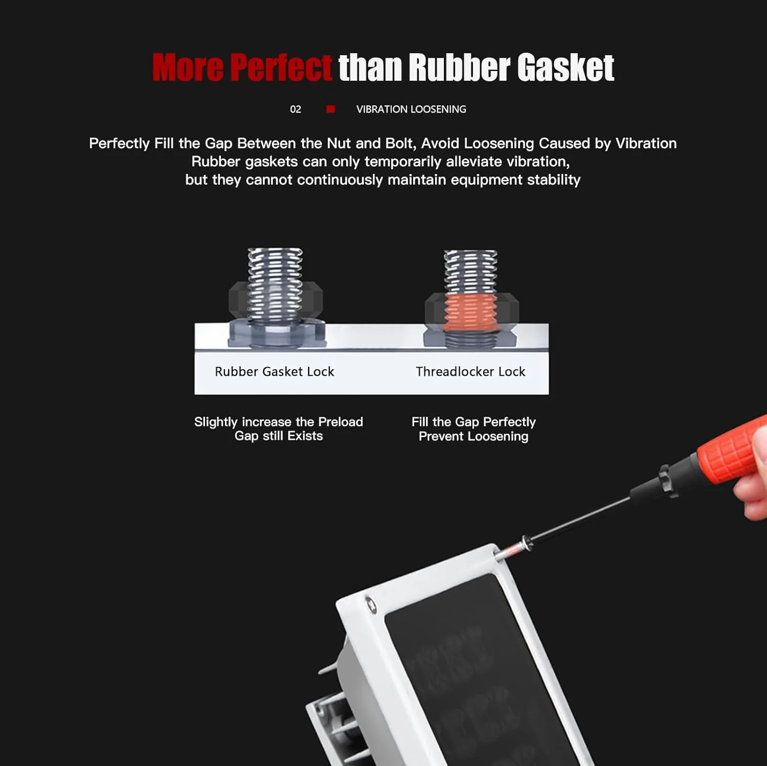 Thread Locker 243 Medium Strength Lock Tight Seal Fasteners 10ml Removable Thread Tightening Agent for Inert Metals Screw Agent