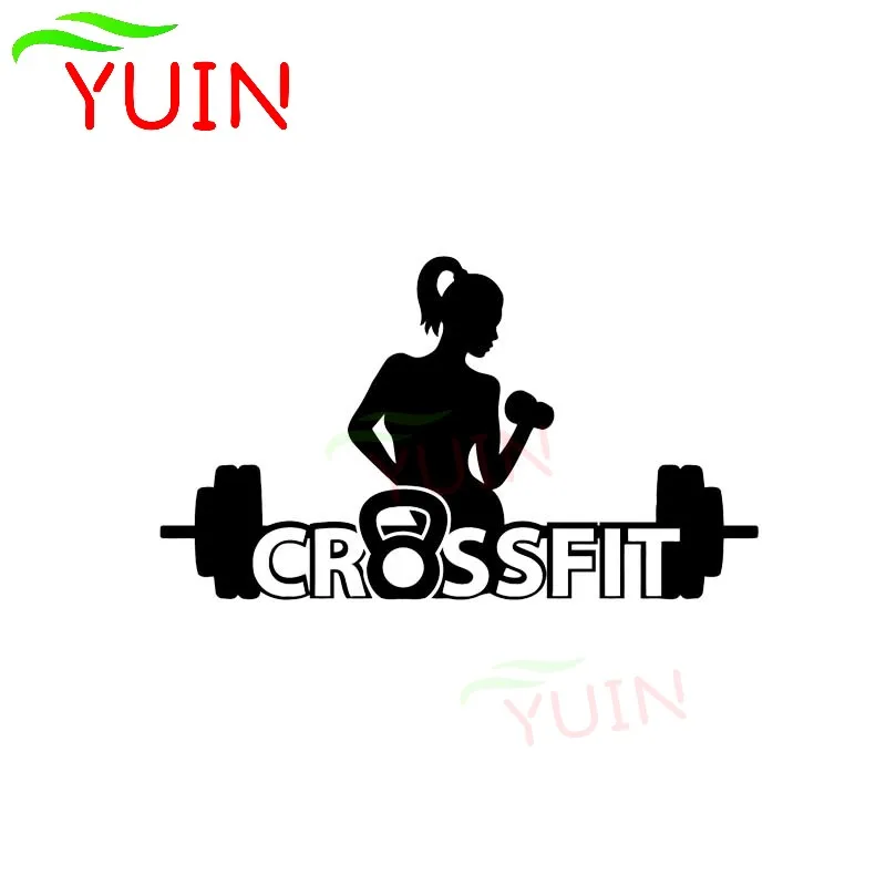 Crossfit Warm-up Fitness Car Sticker Outline Fashion Style Waterproof Decal PVC Body Decoration Accessories High Quality Decals