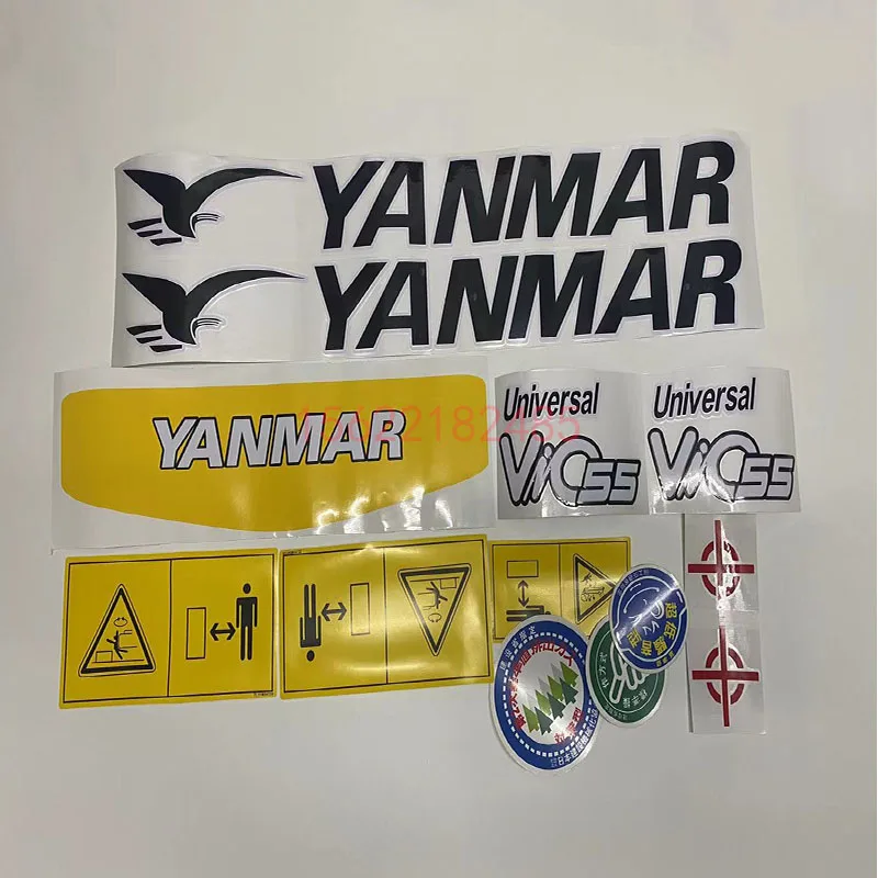 Excavator Supplies Full Vehicle Stickers For YANMAR Excavator Logo 15 17/20/25/30/35/45/55/65 Excavator Parts