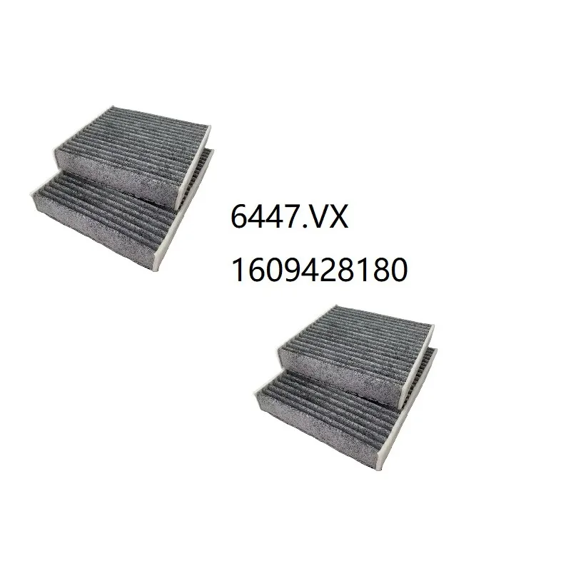 2PCS cabin filter for 2013 Citroen DS3 1.6L Peugeot 207CC (2007 -) 2014 Peugeot 2008 1.6L (Pair) oem: 6447.VX 1609428180