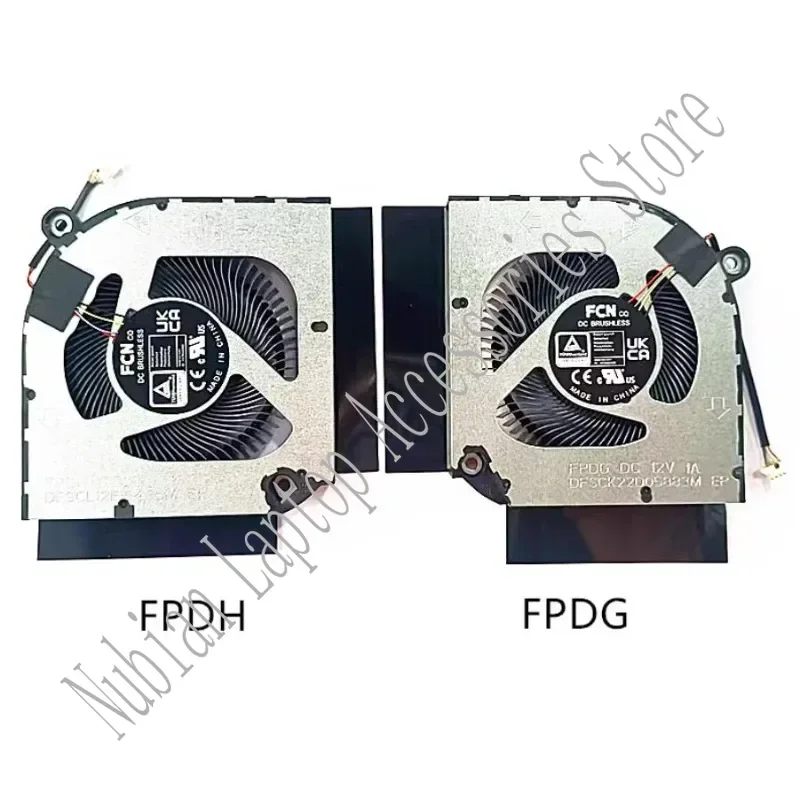 CPU GPU Cooler Fan 12V for ACER Nitro 5 AN515-58 AN517-55 AN515-55 AN517-41 N22C1 AN515-58-5 PH317-55 Laptop Fan