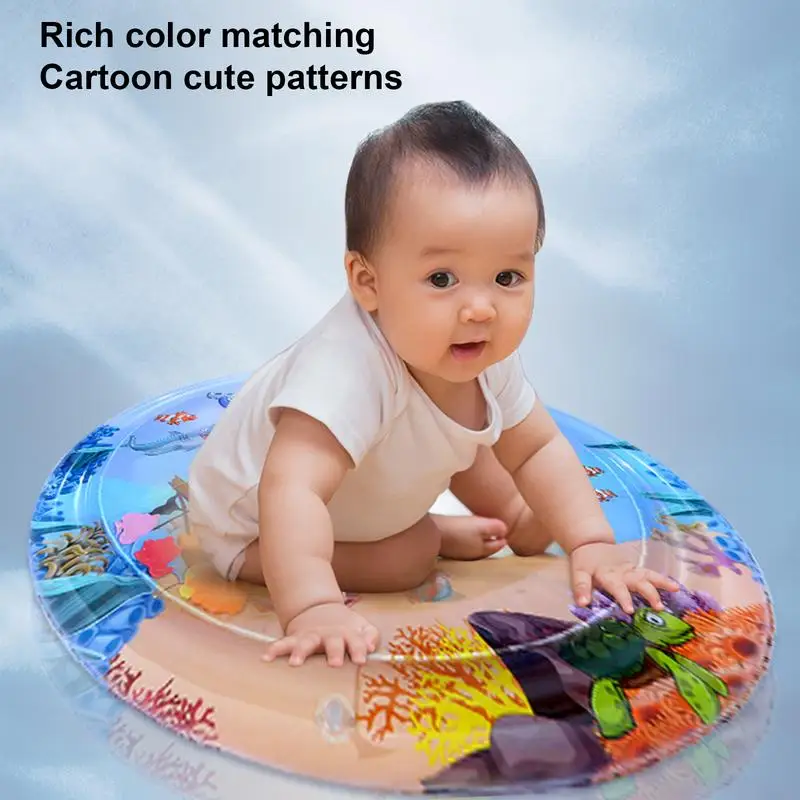 Playmat น้ําขนาดใหญ่ Sensory Play Mat Inflatable Visual Stimulation Playmat น้ําแบบพกพาสําหรับส่งเสริมมอเตอร์ & Sensory