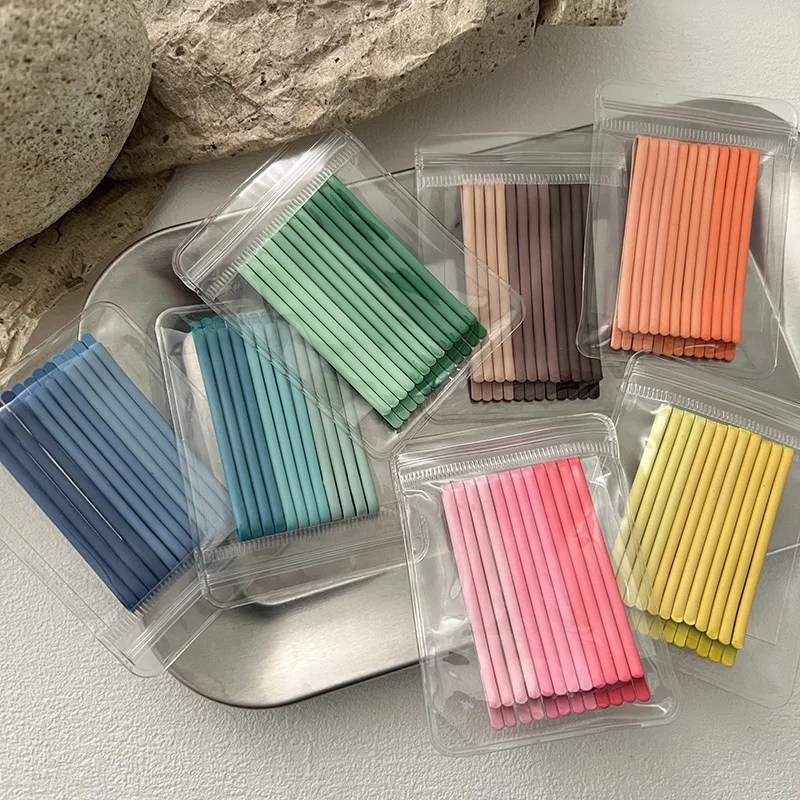 12pc/bag Woman Macaron Color Candy Clip Bangs Side Clip Back Head Hairpins Hair Clips Girls Hair Accessories Hairgrip Barrettes