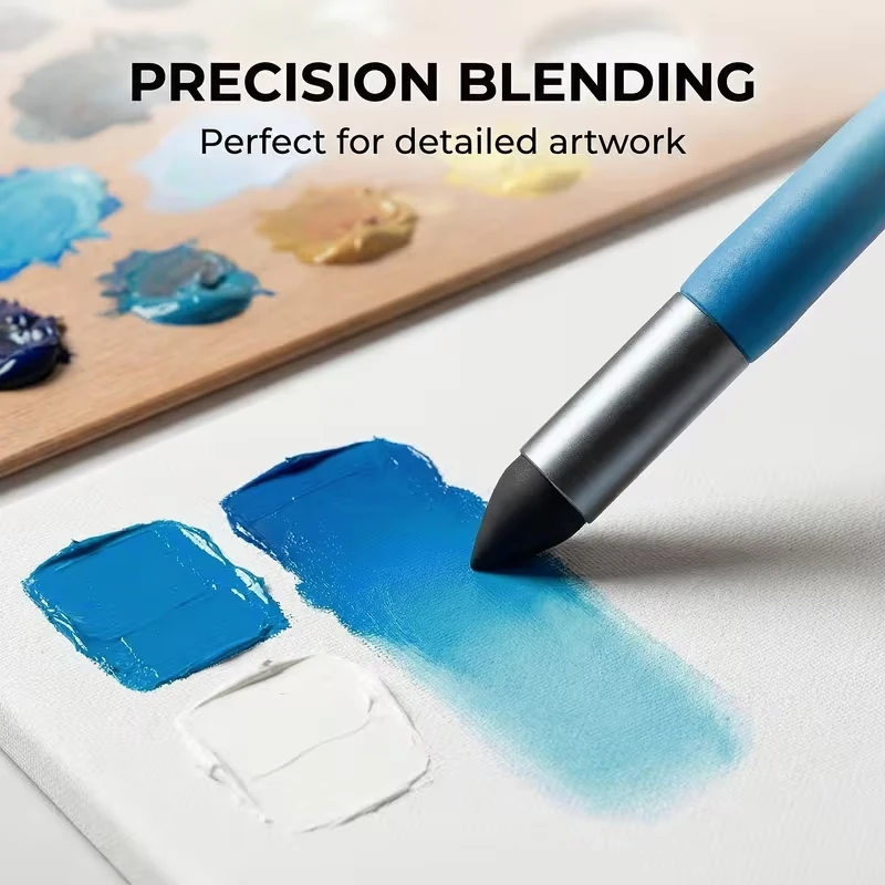 Blending Tool Set for Heavy-Body Oil Pastels: Includes Sketching Blending Stumps, Detail Blending Tools,Washable Sponge Blenders