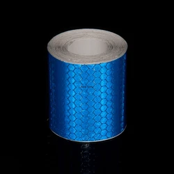 5cm*3m Blue Reflective Bicycle Sticker Waterproof Strong Adhesive Safety Warning Tape Reflector Conspicuity Strip For Motorcycle