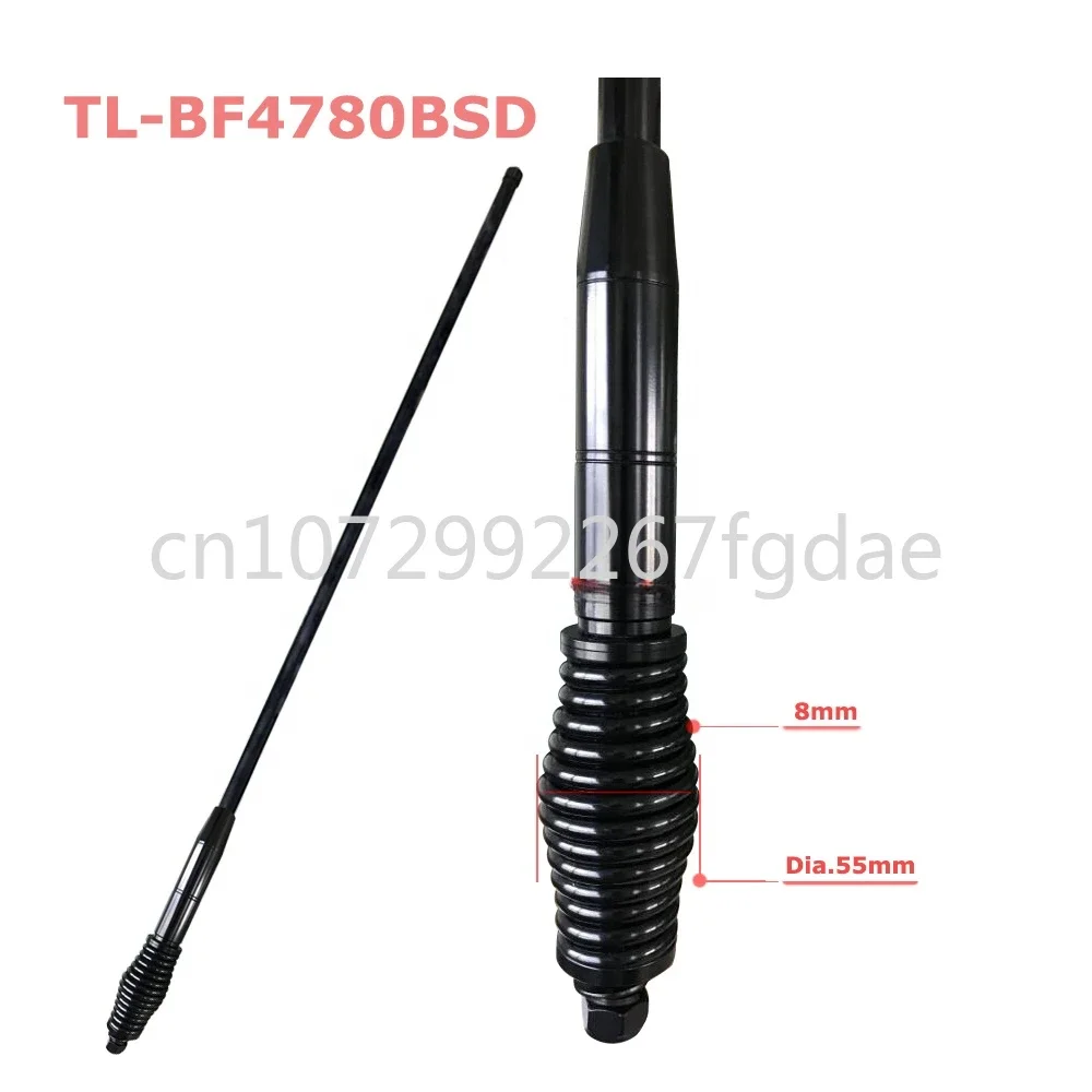 Off Road Heavy-duty Diameter. 5.5cm UHF CB 477MHz 6.5dbi Large Coil Spring Base Antenna