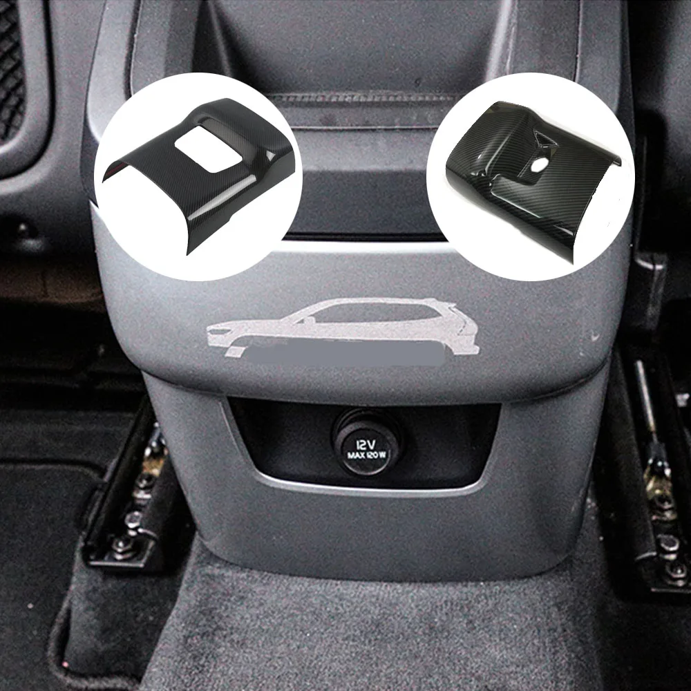 ABS Plastic Inner Protective Car Rear Anti-Kick Board Stick Trim Decoration Accessory 1pcs For Volvo XC60 2018 2019 2020 2021