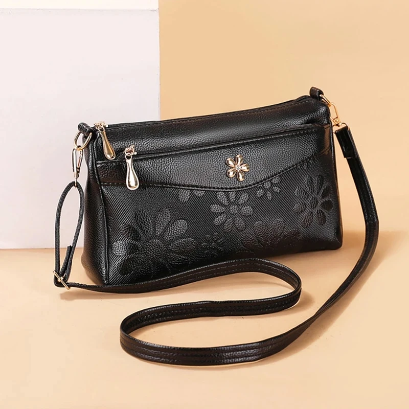 Retro Printing Crossbody Bag Women's Handbag Multifunction Shoulder Messenger S hopping Cellphone Purse Lady Mommy Bag  feminin