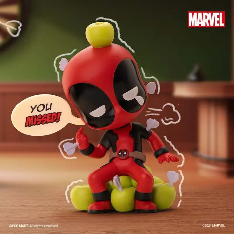 POP MART Marvel Deadpool Series Blind Box X-Men Anime Figure Deadpool Action Figures Mystery Box Decoration Christmas Gift