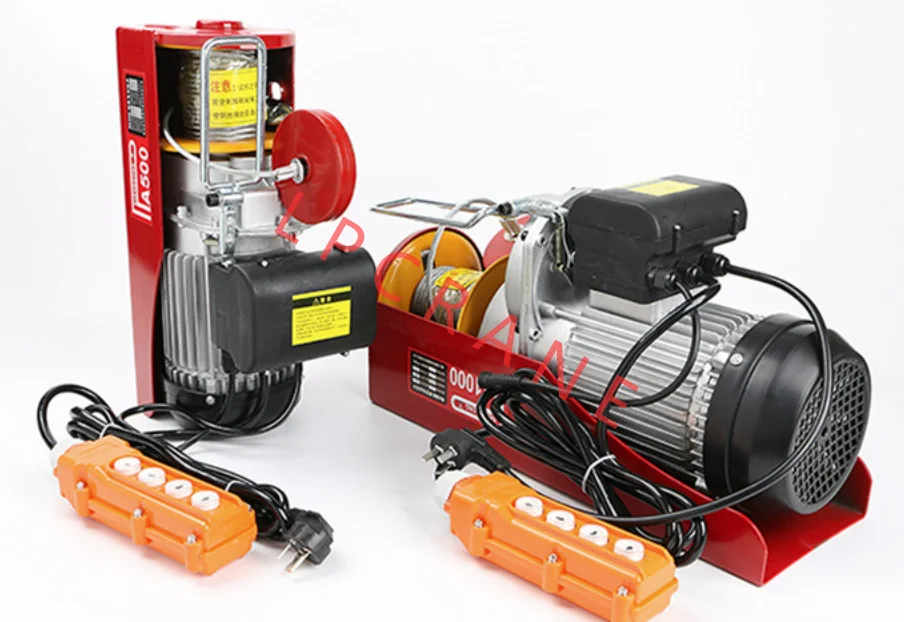 100KG 400KG 500KG 600KG 800KG 1200KG Mini Electric Wire Rope Hoist