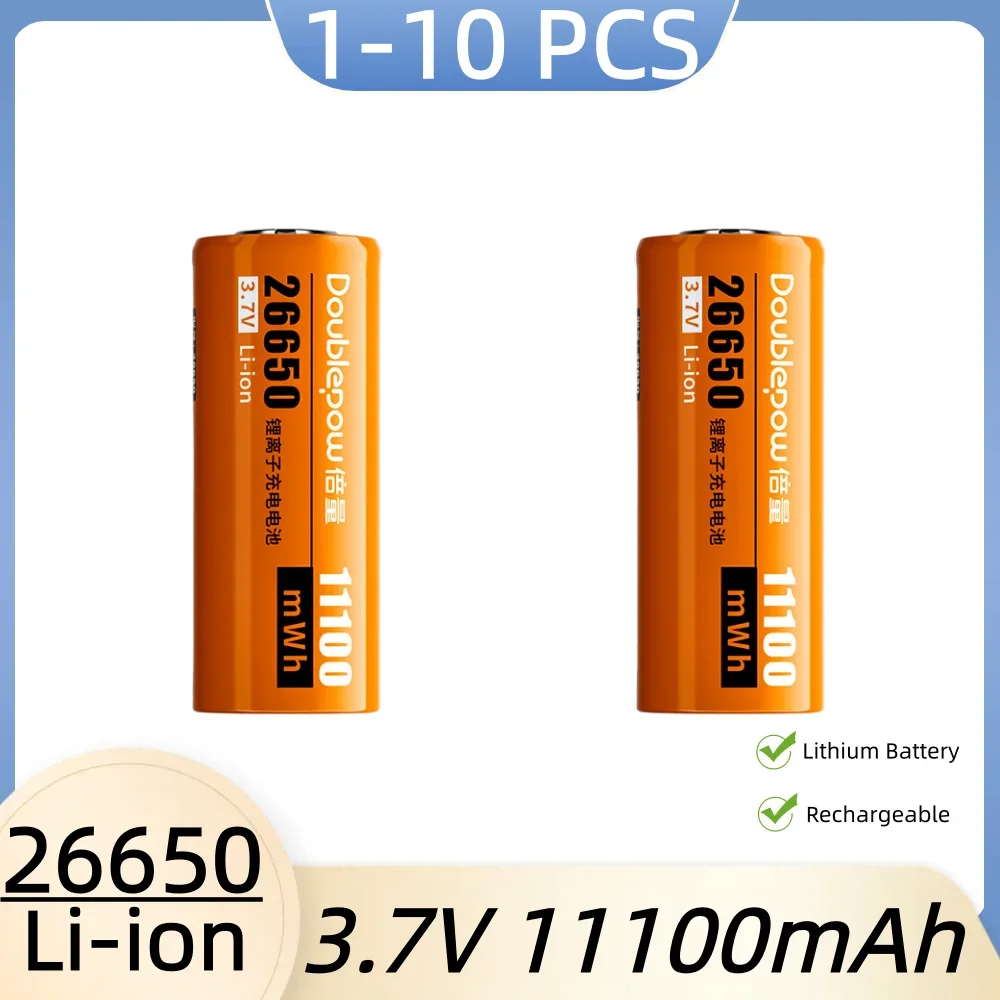 26650 rechargeable battery 3.7V 11100mWh Li-ion Charger for Flashlight Model aircraft Car video recorder Electric scooter Camera