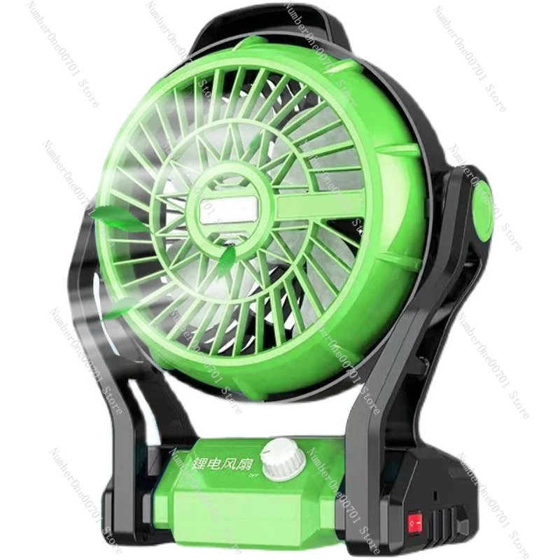 

Наружный вентилятор с перезаряжаемой литиевой батареей для кемпинга, рыбалки, портативный с сильным ветром и большой емкостью