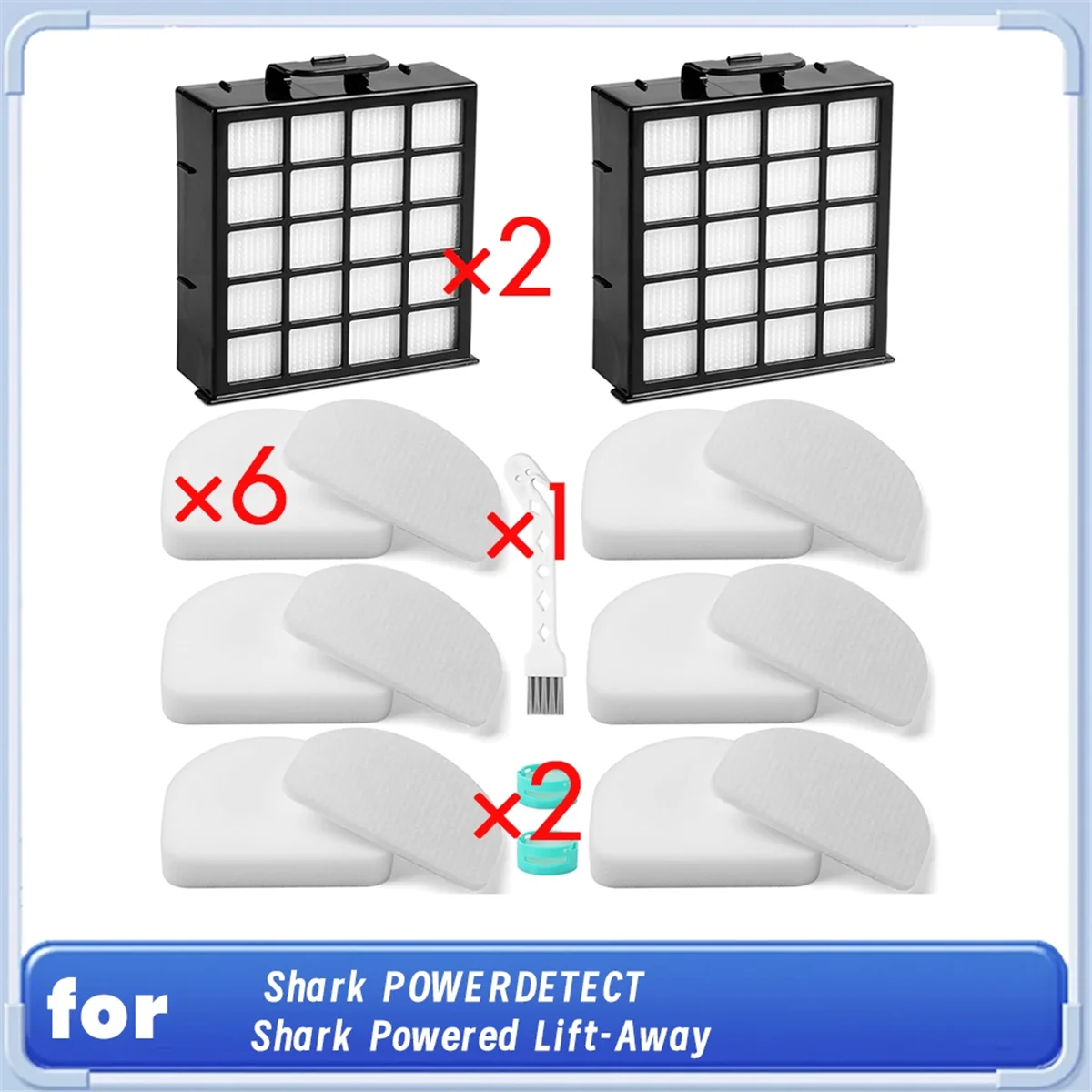 Novo filtro hepa az4002 az4000 az4002w para powerdect vertical e alimentado, sucção a vácuo resistente