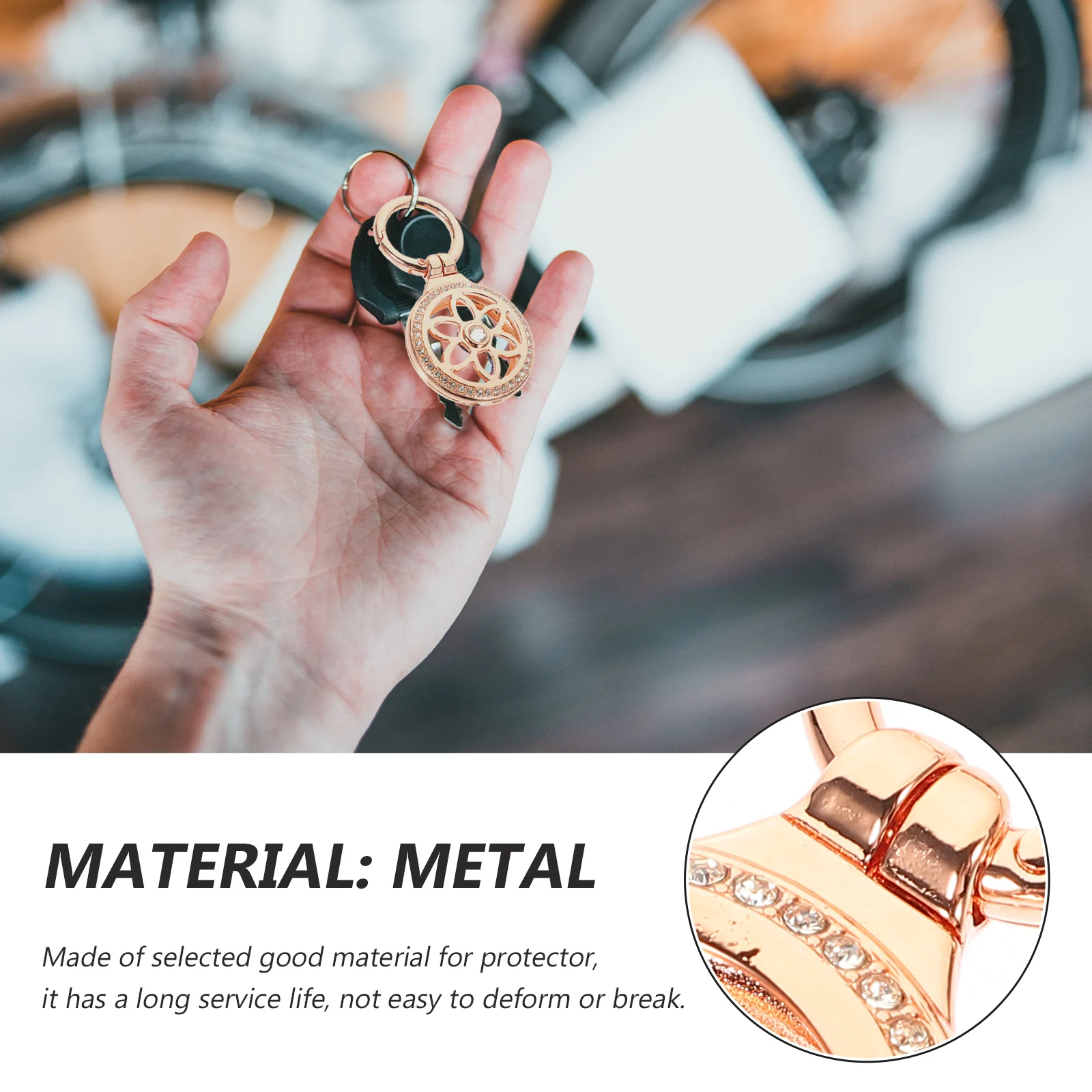 

Metal Protective Case Lightweight Shockproof Cover For Pet Tracer Keychain Durable Compact Design Easy Carry Outdoor Use