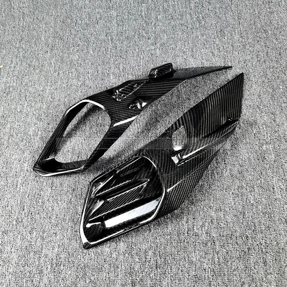 Applicable to Kawasaki H2 H2R Carbon Fiber Front Lip Intake Cover - Motorcycle Air Scoop Guard, Performance Upgrade
