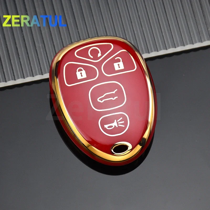 Remote Soft TPU Shell Fob For Chevrolet Tahoe Suburban Gmc Yukon For Cadillac Escalade Car Key Case Cover Protector Accessories