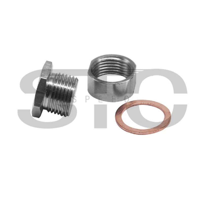

304 Stainless Steel M18 X 1.5 Thread O2 Oxygen Sensor Plug Fit For American European Japanese Cars and Trucks