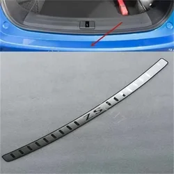 for MG ZS HS 2017 2018 2019 2020 2021~2024 Car Rear Door Bumper Protector sill plate Trunk Guard Plate Cover Car Rear Styling
