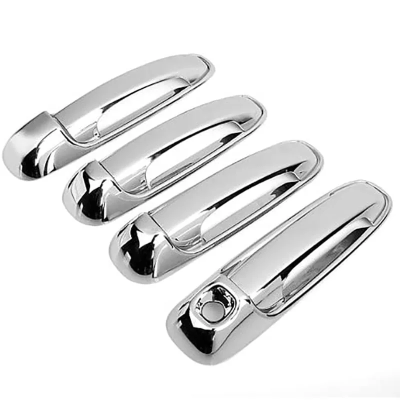 8Pcs/Set ABS Chrome 4 Door Outside Handle Cover Trims for 2002-2008 Dodge Ram 1500 2500 3500 Car StylingJAS