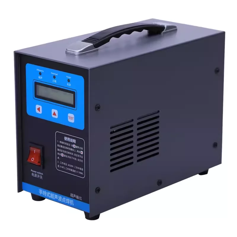 35KHz Ultrasonic Plastic Welder KL-2807 1000W Handheld with Titanium Alloy Head for Packaging Box Farming Fabric