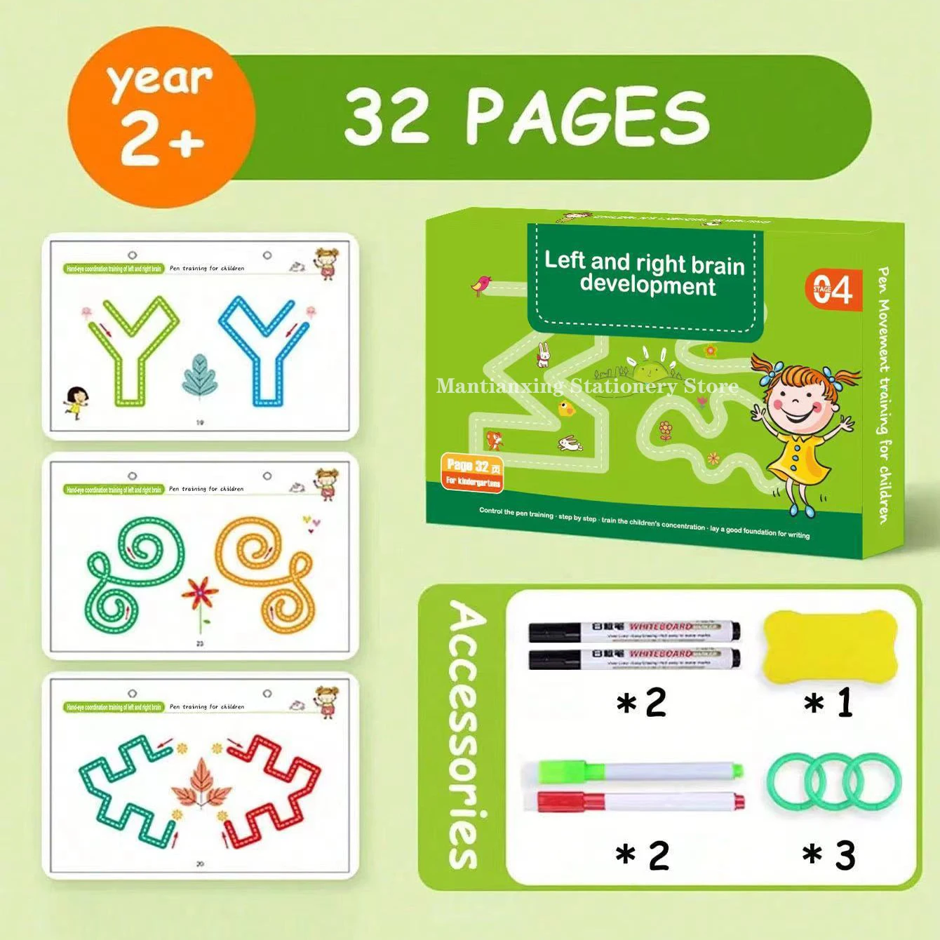 Reusable Magical Tracing Workbook Practice Copybook for Kids Pen Control Training Book Children Montessori Drawing Education Toy - Image 6