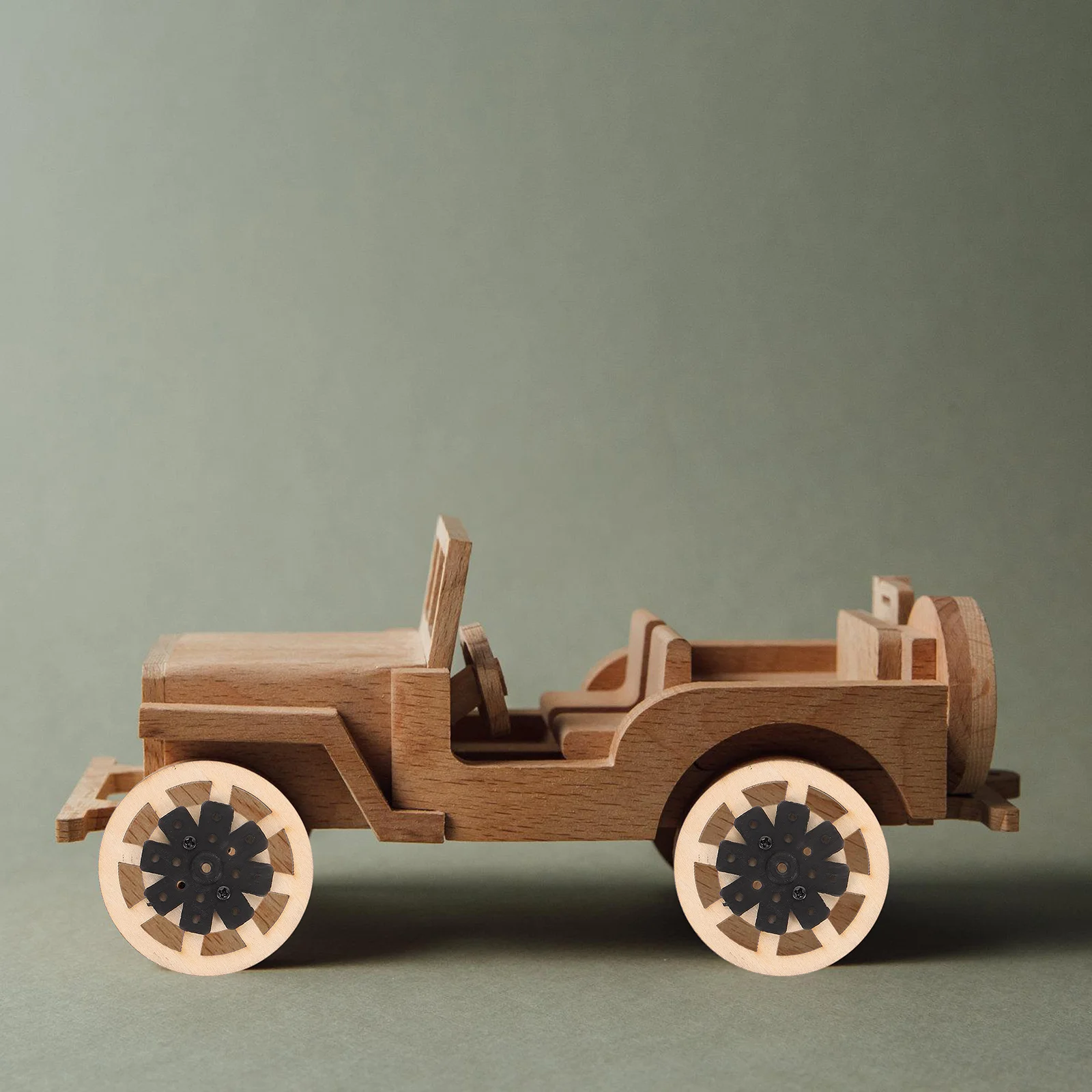 

4 Pcs 50mm Wooden Toy Car Wheels Craft Remote Control Tire Parts Accessories For Kids Light Weight RC Car Wheel Replacement