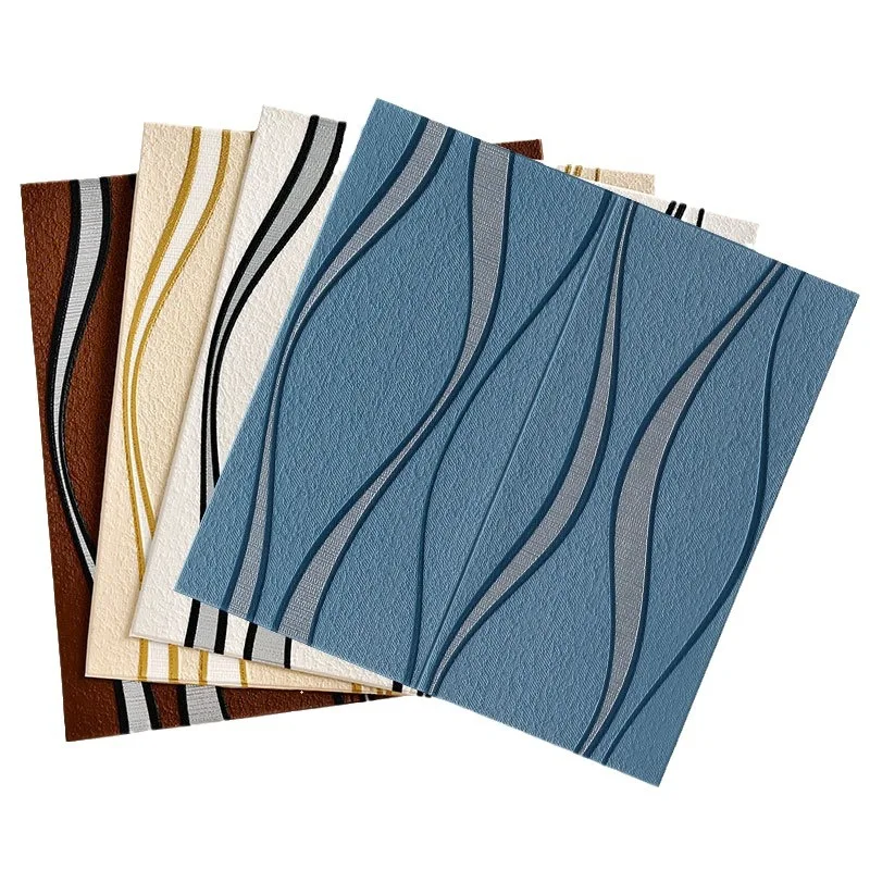 

Simple European Bedroom Wallpaper Self-adhesive 3d Floral Wall Sticker Waterproof And Fireproof Rustic Design