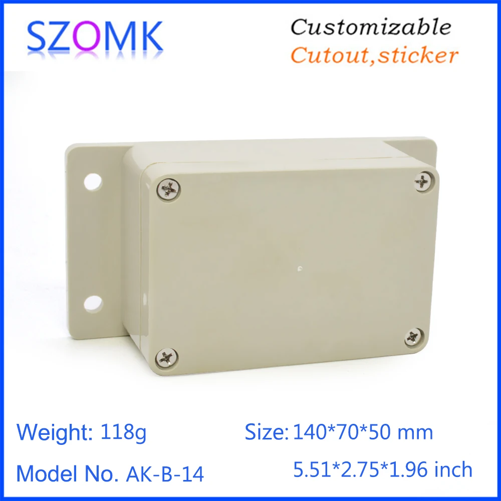 1Piece szomk outdoor plastic waterproof electrical box wall mount plastic control enclosure instrument casing