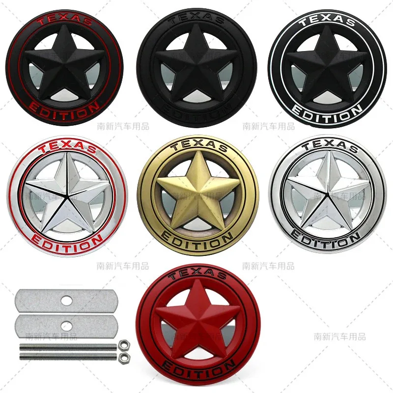 3d metal texas edição emblema tronco traseiro emblema decalque grill cromo adesivos para patriot renegado compass dodge grand cherokee