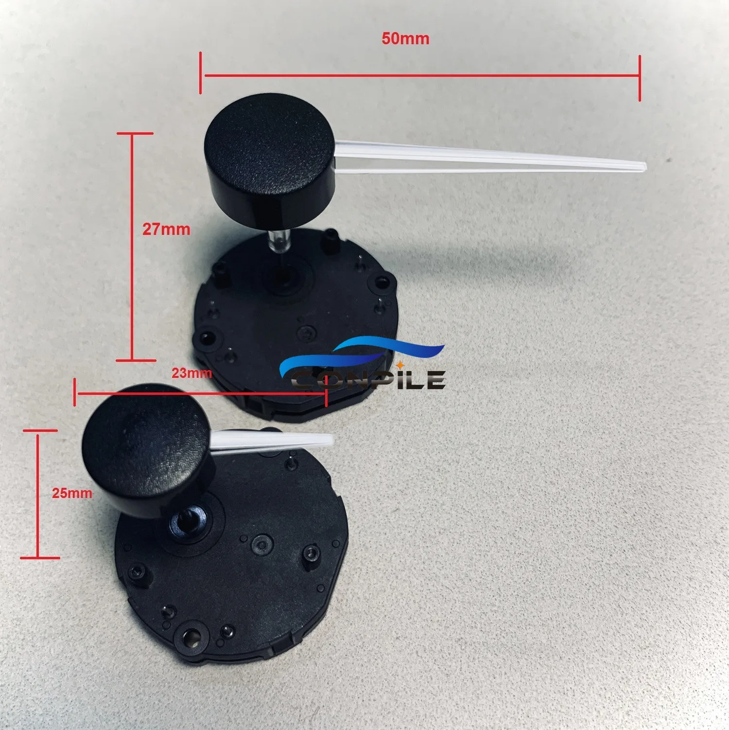 1pc 23mm/50mm Car instrument meter pointer transparent shaft standard light guide pointer cluster hole 1.0mm