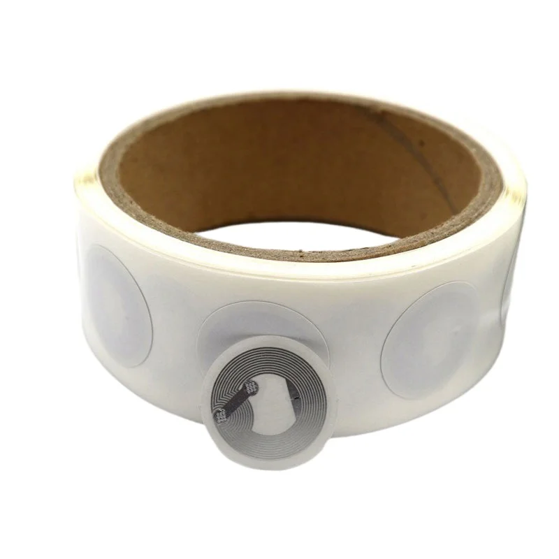 NFC 215 Chip Sticker RFID Electronic Tag Anti Metal Label Music Wall Adhesive Chip for Phone NFC Enabled Devices