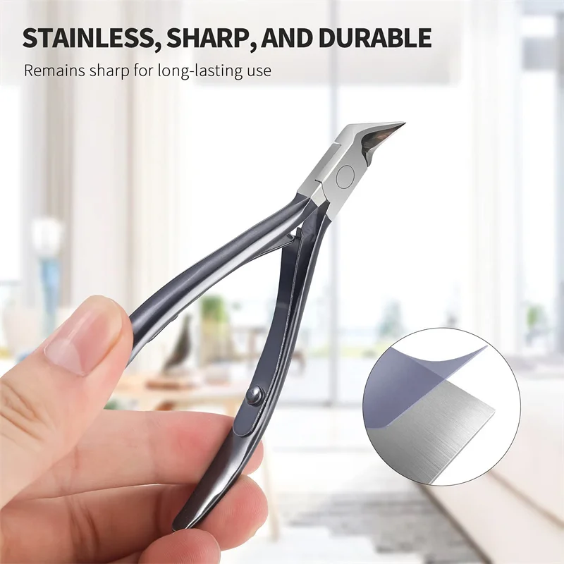 Toenail Ingrown Nail Art Cuticle Nipper Clipper Edge Cutter Manicure Dead Skin Remover Trimming Nail Clipper Nails Products