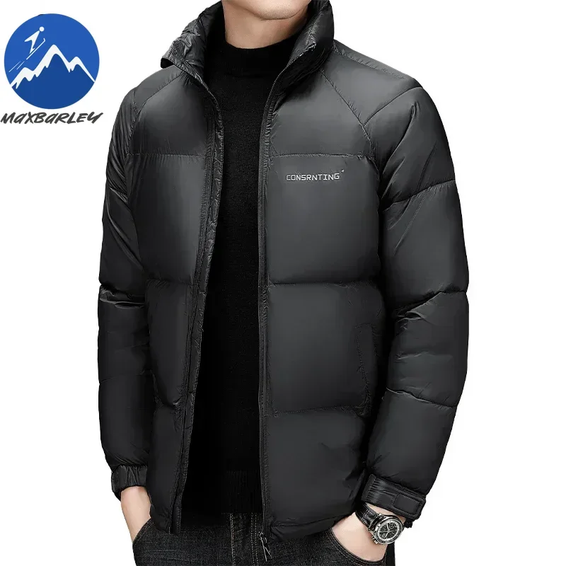 

Maxbarley 2025 зимняя мужская куртка модная теплая морозостойкая стеганая куртка с воротником-стойкой пуховик унисекс уличная лыжная ветрозащитная парка