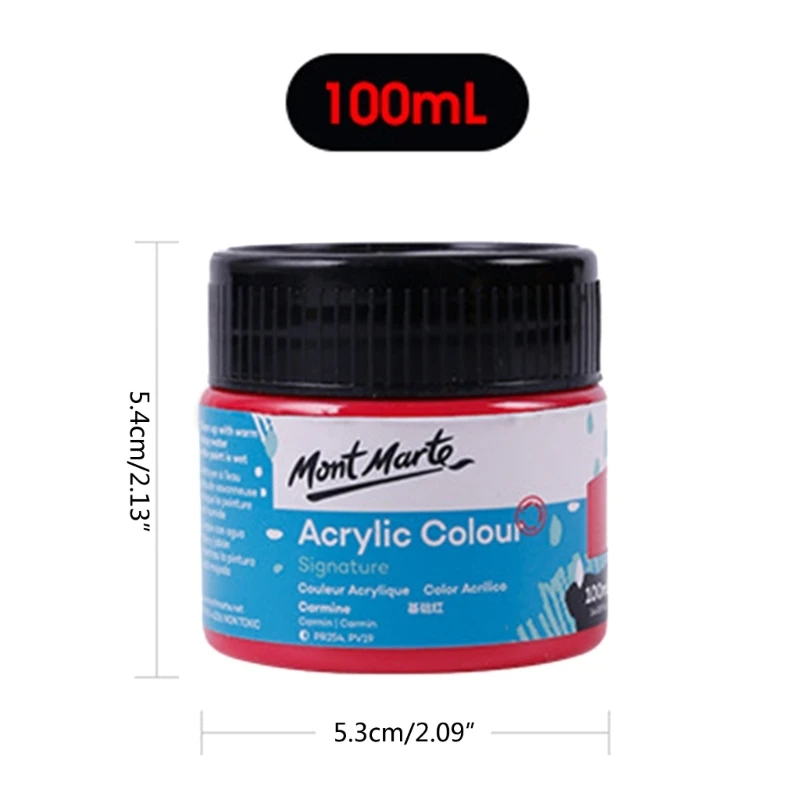 100 мл акрилового цвета, металлические акриловые краски, богатые пигментами, не выцветающие, нетоксичные