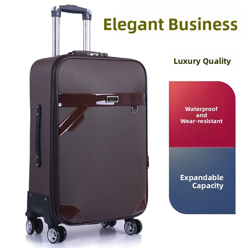 universal-wheel-luggage-fashionable-trendy-youth-travel-suitcase-with-lock-extension-zipper-closure-pu-material-for-men-and-w