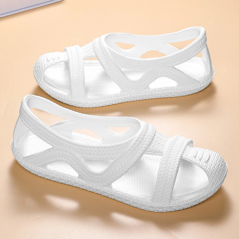 Summer Men's Sandals Simple Casual Mans EVA Slippers Trendy All-match Sandal for Men Non-slip Outdoor Beach Slide Popular Model image 2