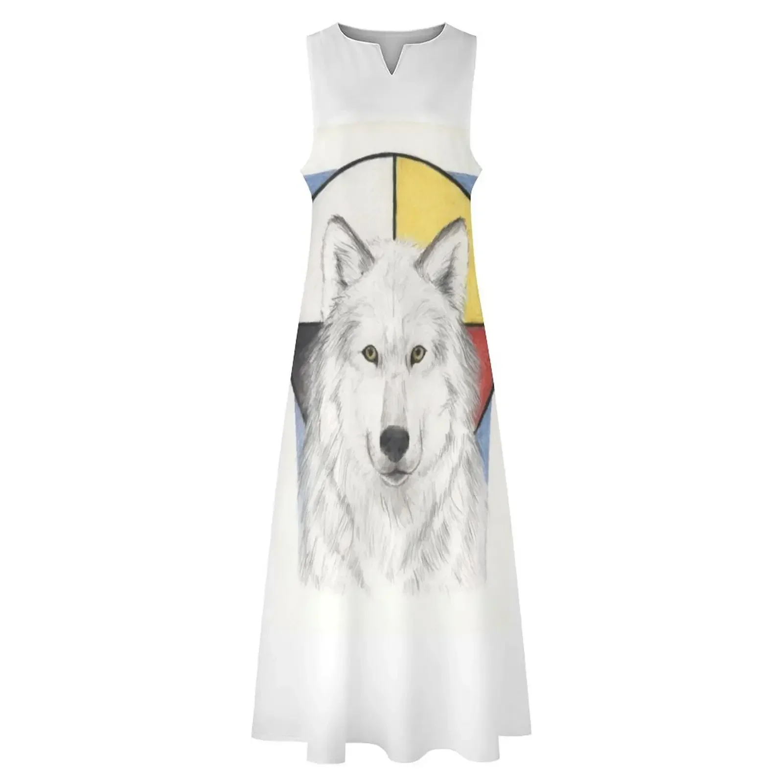 ชุดเดรสยาวลายหมาป่าสวรรค์ เสื้อผ้าผู้หญิง เสื้อผ้าแฟชั่นผู้หญิง ปี 2025 ชุดราตรีออกงานหรูหรา ชุดเซ็ตสำหรับผู้หญิง