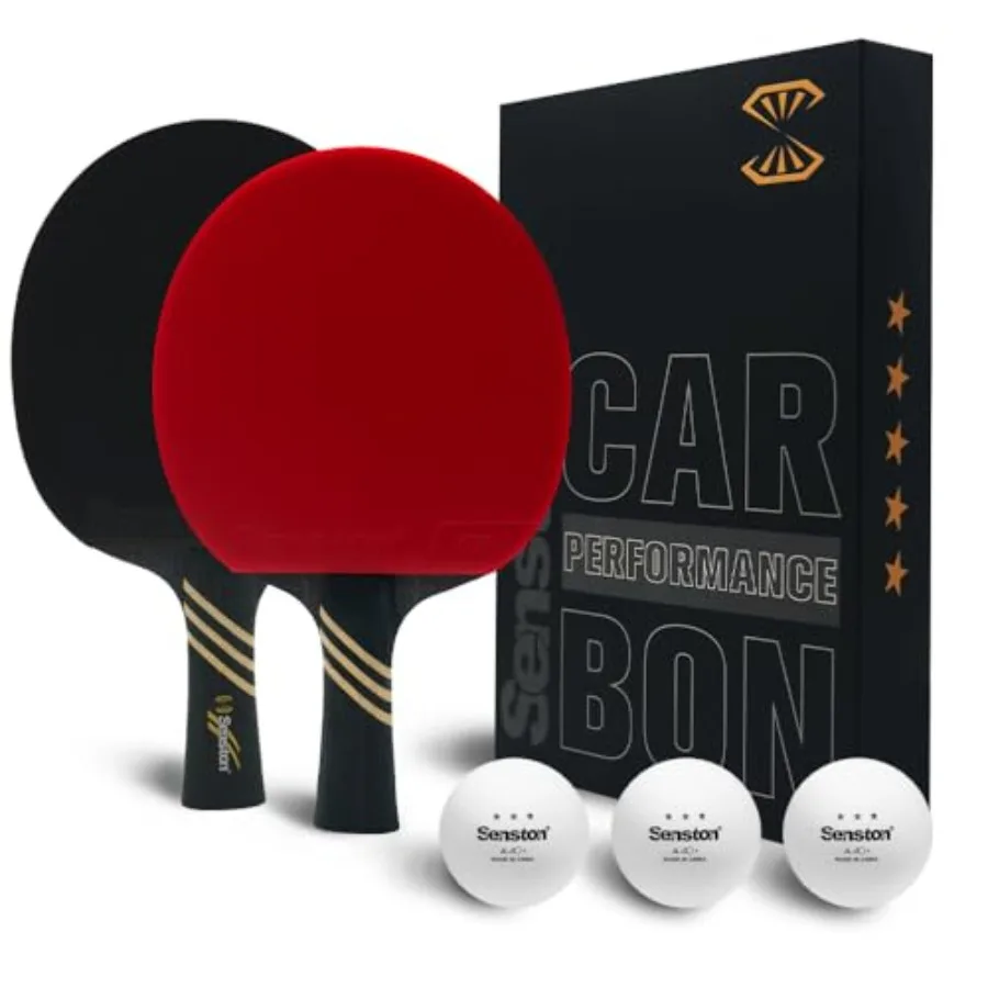 

Professional Table Tennis Paddle with Carbon Technology, Ping Pong Paddle Set for Advanced Player, Superior Control Ping Pong R