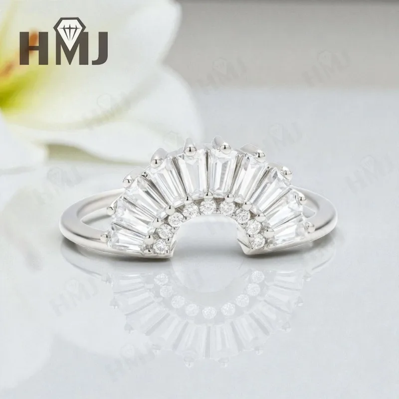 

Секторное кольцо на палец с муассанитом в форме D цвета Tifang, 10 карат, 14 карат, 18 карат, позолота, серебро 925 пробы для повседневной вечеринки, изысканный ювелирный подарок